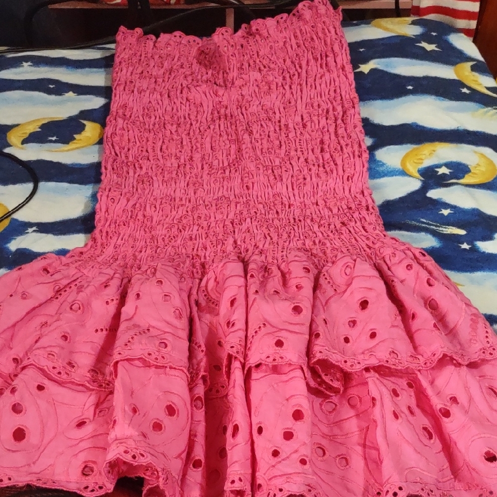 Pink Ruffled Skirt